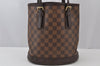 Authentic Louis Vuitton Damier Marais Bucket Shoulder Tote Bag N42240 LV 2164J