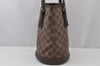 Authentic Louis Vuitton Damier Marais Bucket Shoulder Tote Bag N42240 LV 2164J