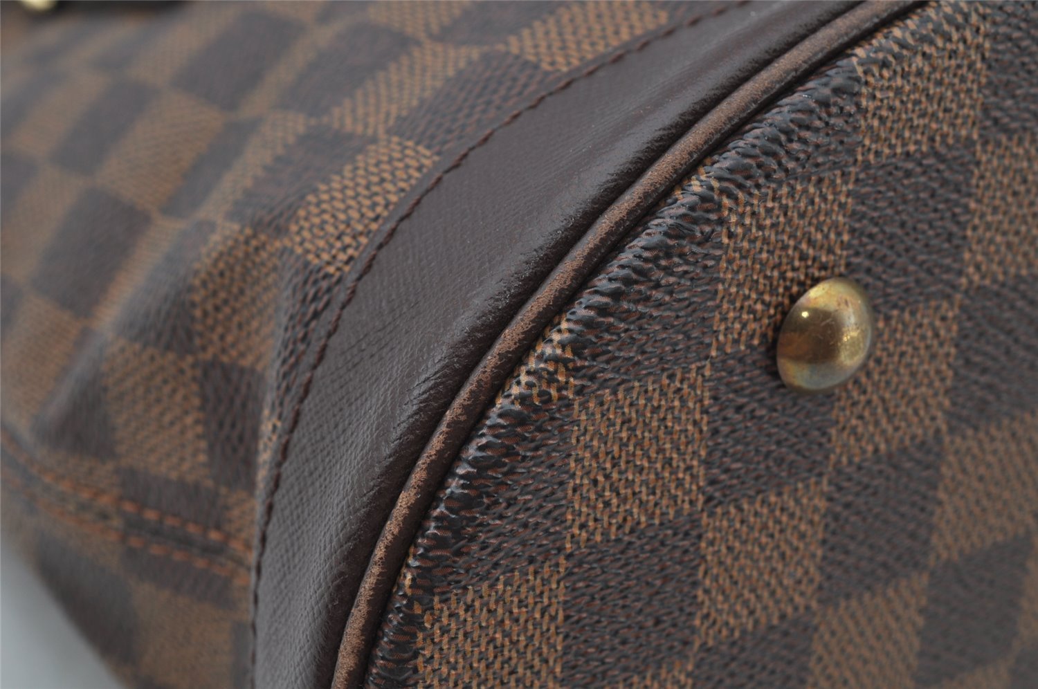 Authentic Louis Vuitton Damier Marais Bucket Shoulder Tote Bag N42240 LV 2164J