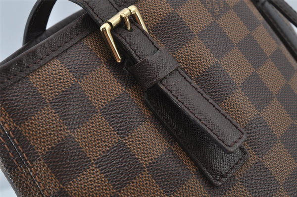 Authentic Louis Vuitton Damier Marais Bucket Shoulder Tote Bag N42240 LV 2164J