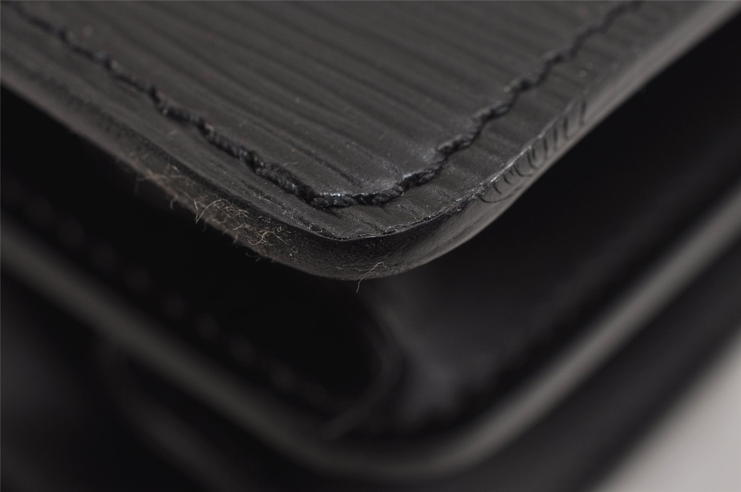 Auth Louis Vuitton Epi Serviette Ambassadeur Briefcase Black M54412 LV 2165J