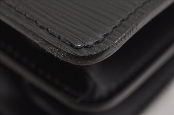 Auth Louis Vuitton Epi Serviette Ambassadeur Briefcase Black M54412 LV 2165J