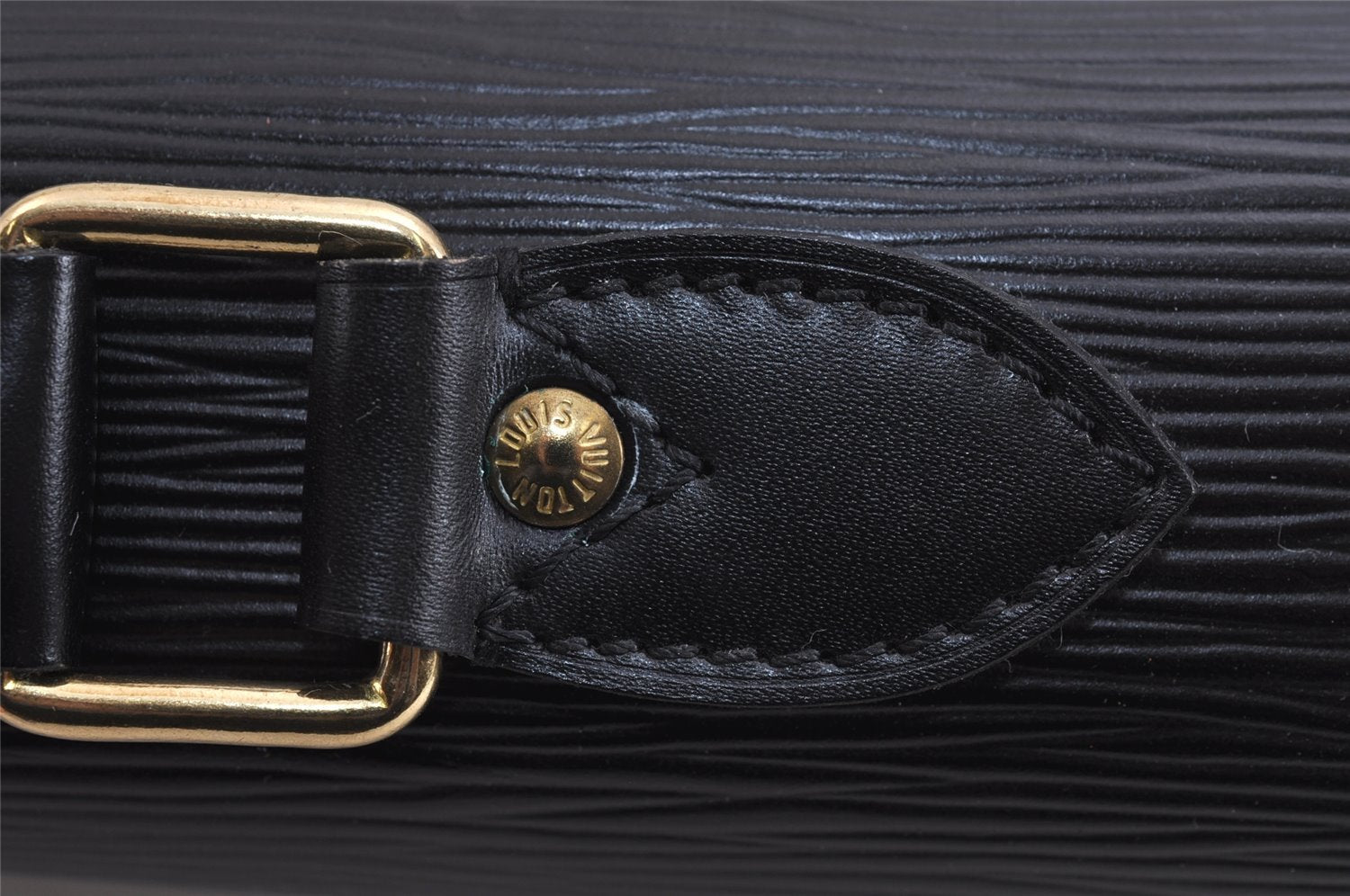 Auth Louis Vuitton Epi Serviette Ambassadeur Briefcase Black M54412 LV 2165J