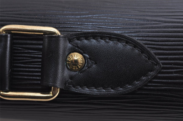 Auth Louis Vuitton Epi Serviette Ambassadeur Briefcase Black M54412 LV 2165J