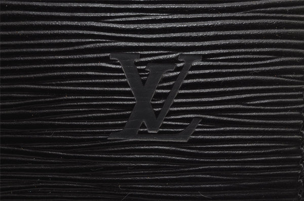 Auth Louis Vuitton Epi Serviette Ambassadeur Briefcase Black M54412 LV 2165J