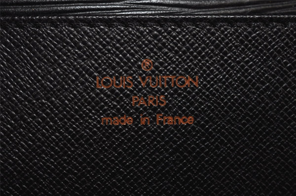 Auth Louis Vuitton Epi Serviette Ambassadeur Briefcase Black M54412 LV 2165J