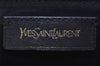 Authentic YVES SAINT LAURENT Cabas Shyc Hand Tote Bag Leather 279079 Black 2166I