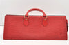 Authentic Louis Vuitton Epi Sac Triangle Hand Bag Red M52097 LV 2167J