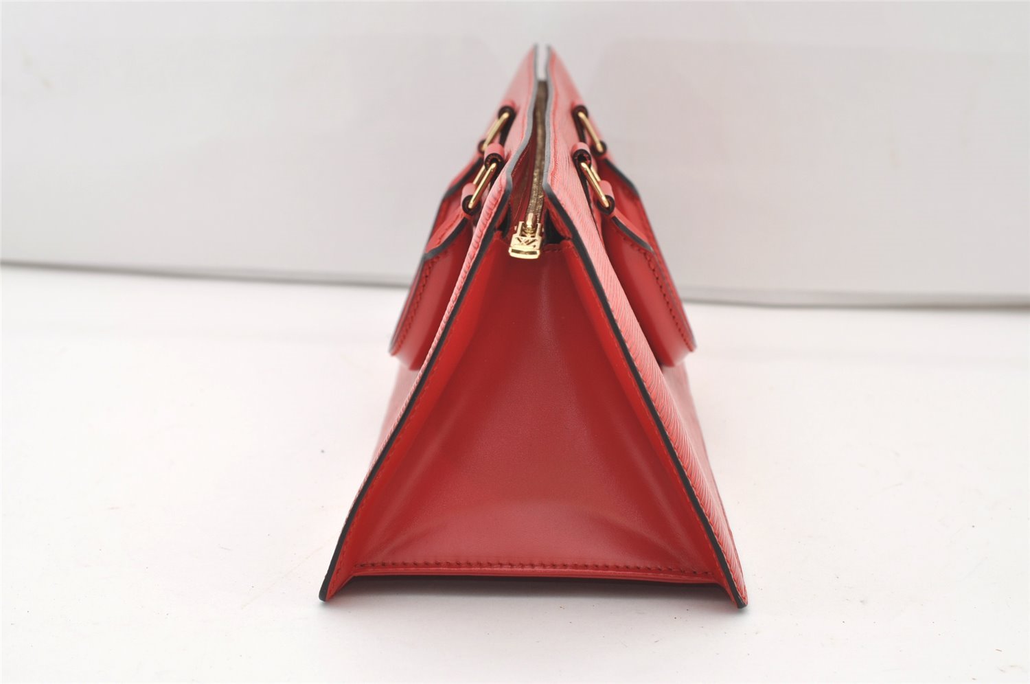Authentic Louis Vuitton Epi Sac Triangle Hand Bag Red M52097 LV 2167J