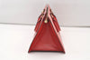 Authentic Louis Vuitton Epi Sac Triangle Hand Bag Red M52097 LV 2167J
