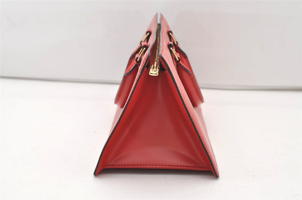 Authentic Louis Vuitton Epi Sac Triangle Hand Bag Red M52097 LV 2167J