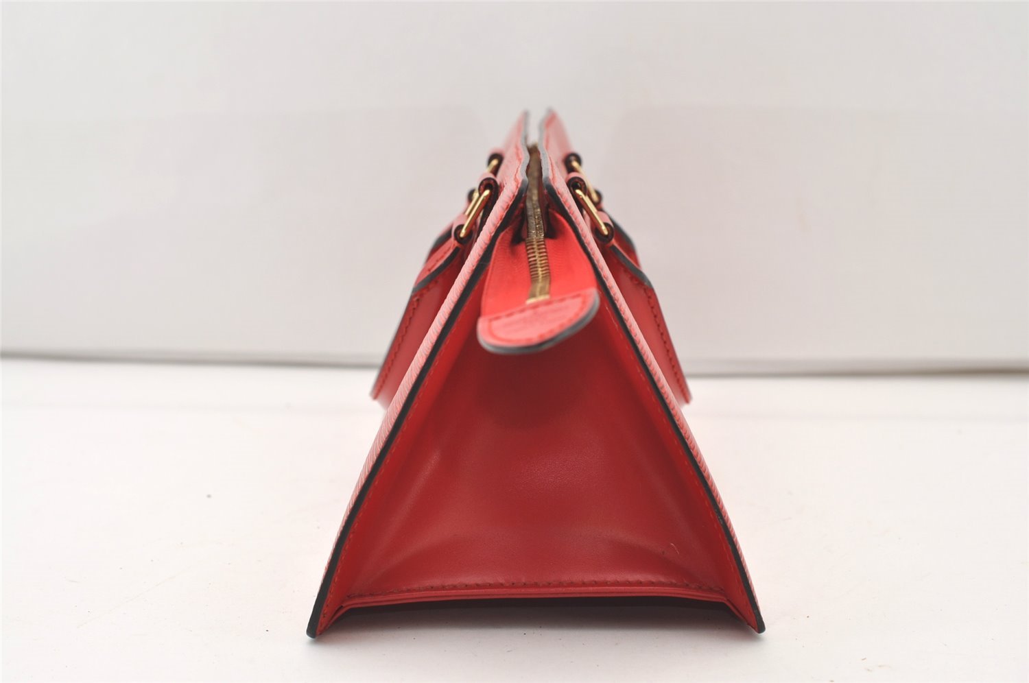 Authentic Louis Vuitton Epi Sac Triangle Hand Bag Red M52097 LV 2167J