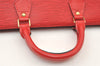 Authentic Louis Vuitton Epi Sac Triangle Hand Bag Red M52097 LV 2167J