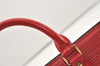 Authentic Louis Vuitton Epi Sac Triangle Hand Bag Red M52097 LV 2167J
