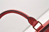 Authentic Louis Vuitton Epi Sac Triangle Hand Bag Red M52097 LV 2167J