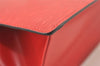 Authentic Louis Vuitton Epi Sac Triangle Hand Bag Red M52097 LV 2167J
