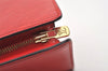 Authentic Louis Vuitton Epi Sac Triangle Hand Bag Red M52097 LV 2167J