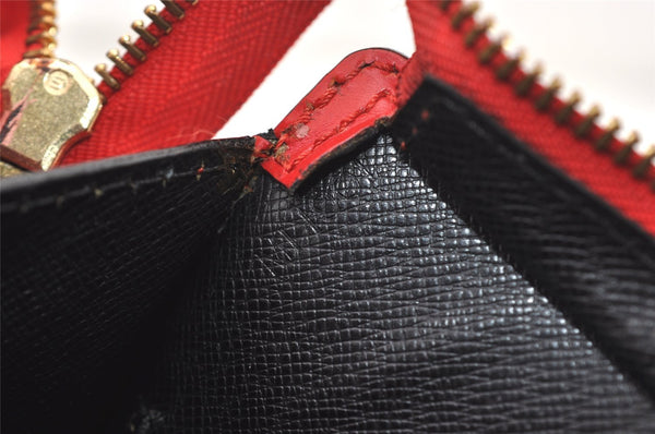 Authentic Louis Vuitton Epi Sac Triangle Hand Bag Red M52097 LV 2167J