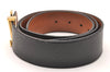 Auth Louis Vuitton Leather Belt Ceinture LV Initial 95cm 37.4" M9151 Black 2169J