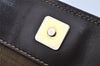 Authentic FENDI Zucca Shoulder Hand Tote Bag Canvas Leather Brown Black 2170I