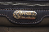 Authentic FENDI Zucca Shoulder Hand Tote Bag Canvas Leather Brown Black 2170I