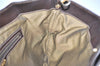 Authentic FENDI Zucca Shoulder Hand Tote Bag Canvas Leather Brown Black 2170I