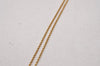 Authentic Christian Dior Gold Tone Rhinestone Chain Pendant Necklace CD 2171I