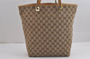 Authentic GUCCI Vintage Shoulder Tote Bag GG Canvas Leather 0021098 Brown 2171J