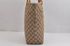 Authentic GUCCI Vintage Shoulder Tote Bag GG Canvas Leather 0021098 Brown 2171J