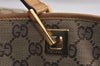 Authentic GUCCI Vintage Shoulder Tote Bag GG Canvas Leather 0021098 Brown 2171J