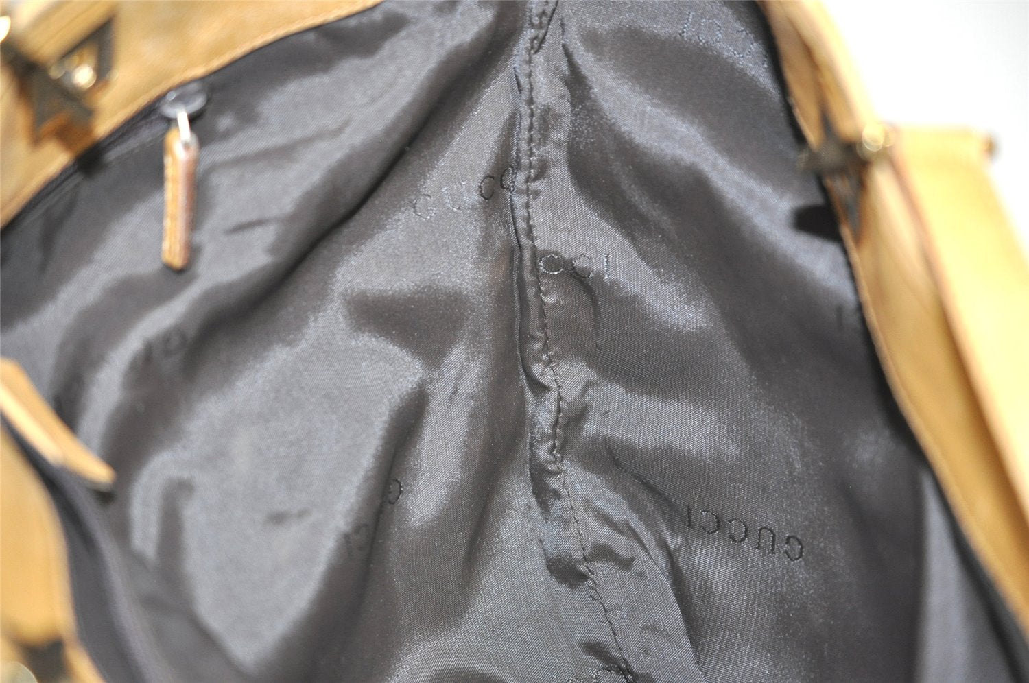 Authentic GUCCI Vintage Shoulder Tote Bag GG Canvas Leather 0021098 Brown 2171J