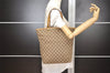 Authentic GUCCI Vintage Shoulder Tote Bag GG Canvas Leather 0021098 Brown 2171J