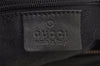Authentic GUCCI Web Sherry Line Shoulder Bag Canvas Leather 01234 Black 2172I