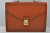 Authentic Louis Vuitton Epi Serviette Conseiller Briefcase Brown M54428 LV 2172J