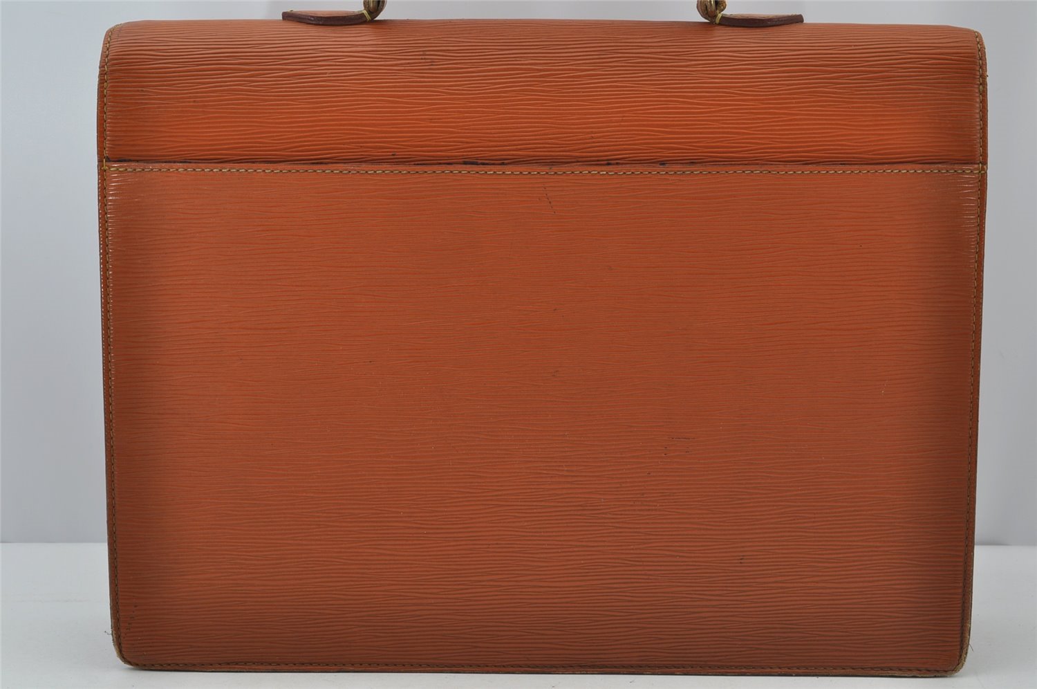 Authentic Louis Vuitton Epi Serviette Conseiller Briefcase Brown M54428 LV 2172J