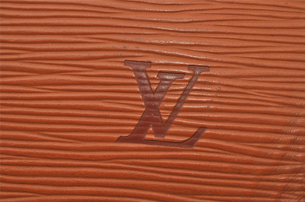 Authentic Louis Vuitton Epi Serviette Conseiller Briefcase Brown M54428 LV 2172J