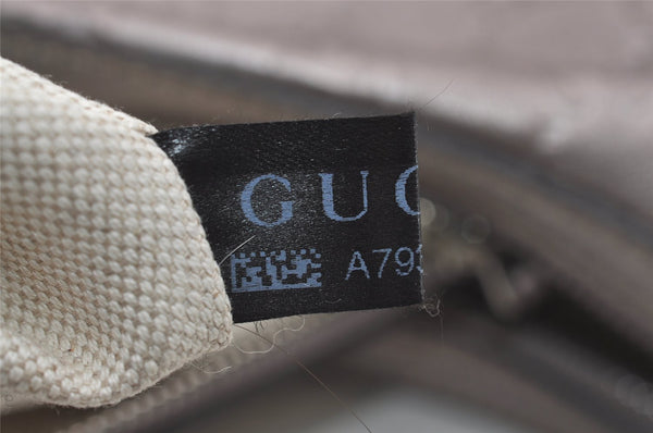 Authentic GUCCI Guccissima Twins GG Leather Shoulder Bag 232962 Purple 2173I