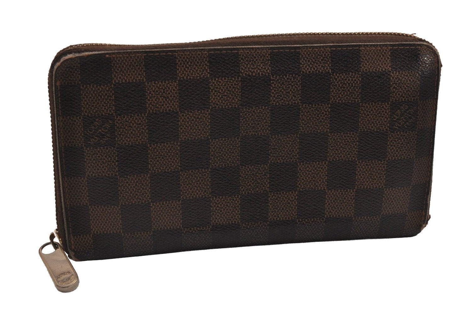 Authentic Louis Vuitton Damier Zippy Organizer Long Wallet Purse N60003 LV 2173J