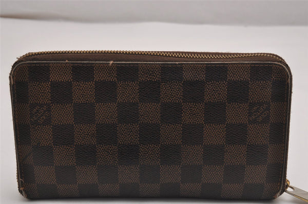 Authentic Louis Vuitton Damier Zippy Organizer Long Wallet Purse N60003 LV 2173J