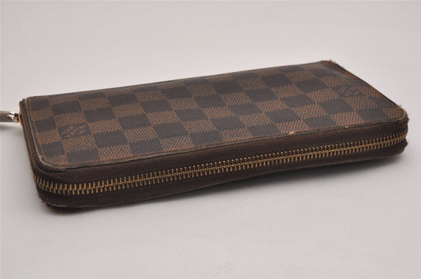 Authentic Louis Vuitton Damier Zippy Organizer Long Wallet Purse N60003 LV 2173J