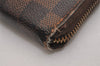 Authentic Louis Vuitton Damier Zippy Organizer Long Wallet Purse N60003 LV 2173J