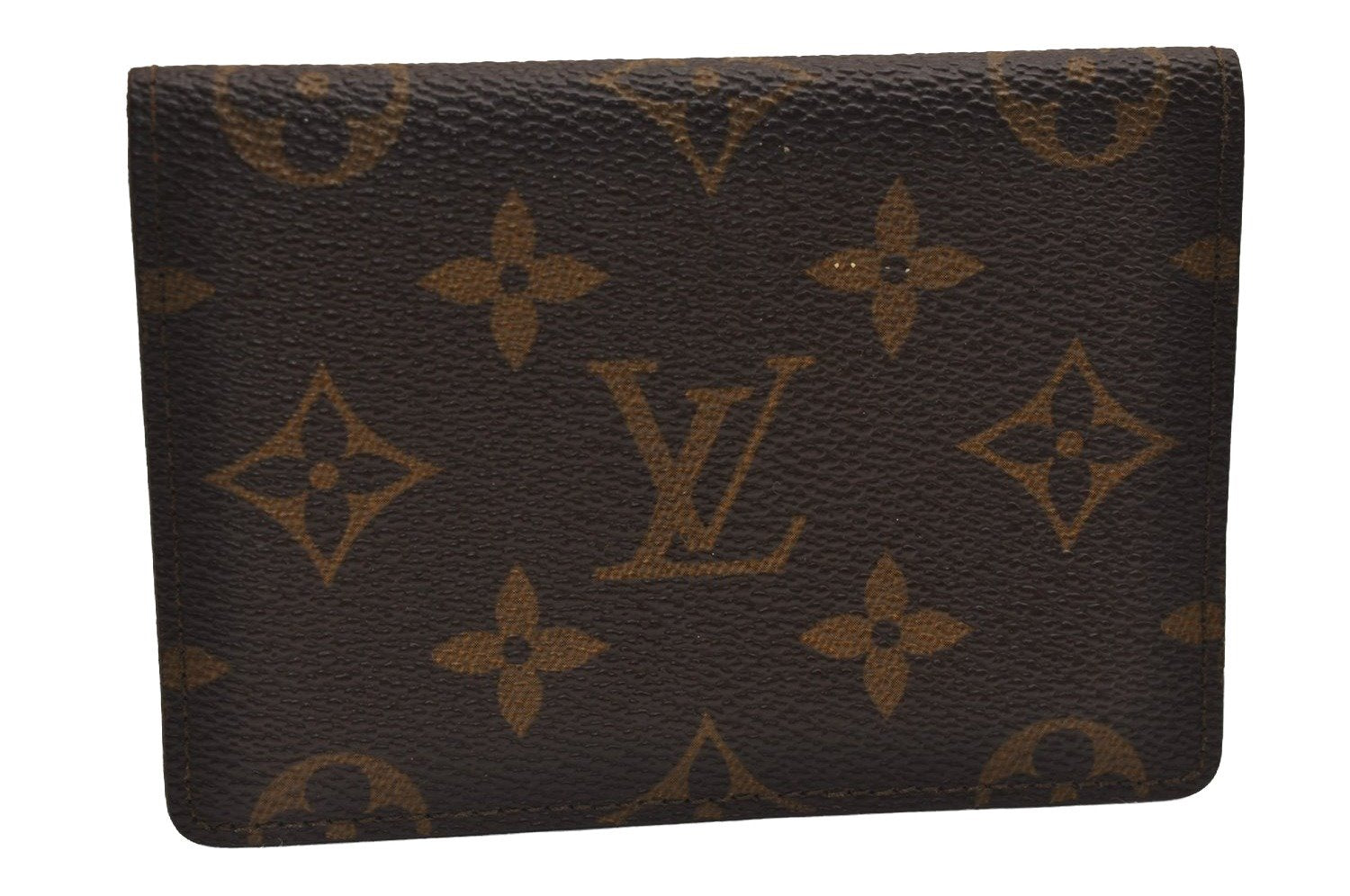 Authentic Louis Vuitton Monogram Porte 2 Cartes Vertical M60533 Pass Case 2174J