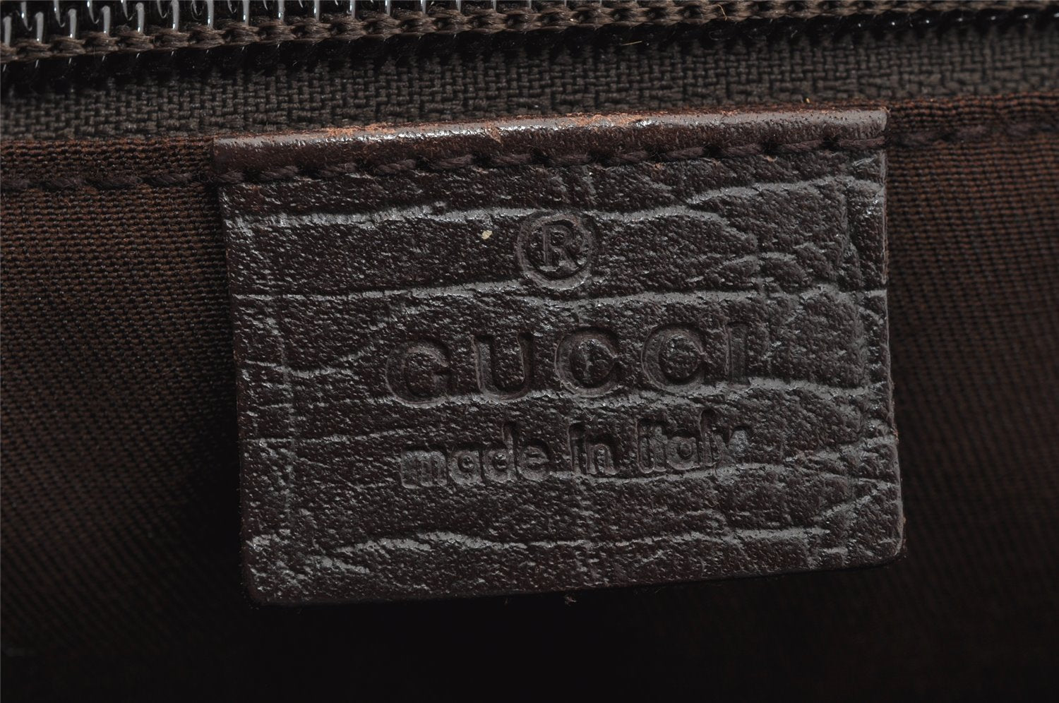 Authentic GUCCI Vintage Shoulder Tote Bag GG PVC Leather 141624 Brown 2178I