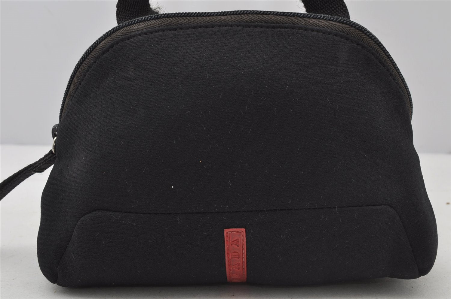 Authentic PRADA Sports Vintage Polyester Hand Bag Pouch Purse Black 2179J