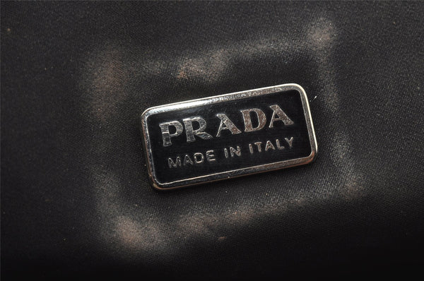 Authentic PRADA Sports Vintage Polyester Hand Bag Pouch Purse Black 2179J