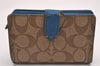 Authentic COACH Long Bifold Wallet Card Pass Case Brown Black Beige 4Set 2180J