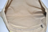 Authentic PRADA Vintage Canvas Leather Hand Tote Bag Beige 2182I