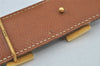 Authentic HERMES Constance Leather Belt Size 68cm 26.8" Brown Black 2184J