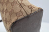 Authentic GUCCI Shoulder Hand Bag Purse GG Canvas Leather 115002 Brown 2186I