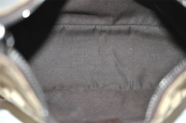 Authentic GUCCI Shoulder Hand Bag Purse GG Canvas Leather 115002 Brown 2186I